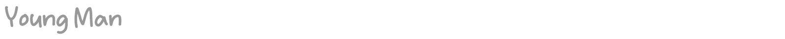 Young Man font preview